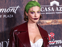 Carmella Rose arrives at Darren Dzienciol's Haunted Hotel Halloween Party 2024 presented by UTOPIA and Casa Azul Organic Tequila held at the...