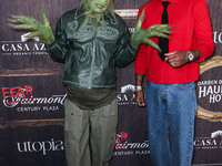 Tyga and Alexander Edwards arrive at Darren Dzienciol's Haunted Hotel Halloween Party 2024 presented by UTOPIA and Casa Azul Organic Tequila...