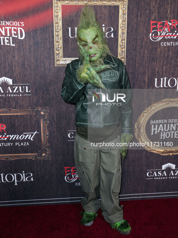 Tyga (Micheal Ray Stevenson) arrives at Darren Dzienciol's Haunted Hotel Halloween Party 2024 presented by UTOPIA and Casa Azul Organic Tequ...