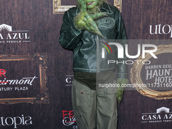 Tyga (Micheal Ray Stevenson) arrives at Darren Dzienciol's Haunted Hotel Halloween Party 2024 presented by UTOPIA and Casa Azul Organic Tequ...