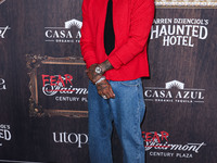 Alexander Edwards arrives at Darren Dzienciol's Haunted Hotel Halloween Party 2024 presented by UTOPIA and Casa Azul Organic Tequila held at...