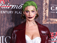 Carmella Rose arrives at Darren Dzienciol's Haunted Hotel Halloween Party 2024 presented by UTOPIA and Casa Azul Organic Tequila held at the...