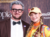 Johnny Manziel and Josie Canseco arrive at Darren Dzienciol's Haunted Hotel Halloween Party 2024 presented by UTOPIA and Casa Azul Organic T...