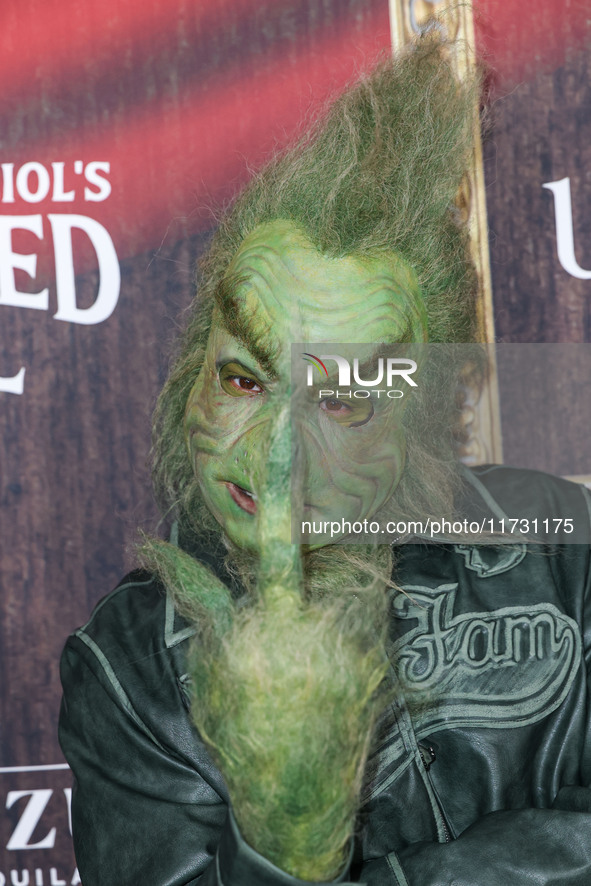 Tyga (Micheal Ray Stevenson) arrives at Darren Dzienciol's Haunted Hotel Halloween Party 2024 presented by UTOPIA and Casa Azul Organic Tequ...