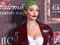 Carmella Rose arrives at Darren Dzienciol's Haunted Hotel Halloween Party 2024 presented by UTOPIA and Casa Azul Organic Tequila held at the...