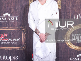 Alex Pall of The Chainsmokers arrives at Darren Dzienciol's Haunted Hotel Halloween Party 2024 presented by UTOPIA and Casa Azul Organic Teq...