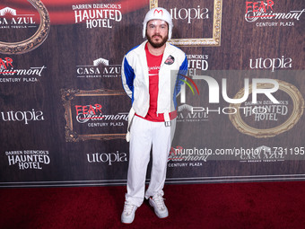 Emile Hirsch arrives at Darren Dzienciol's Haunted Hotel Halloween Party 2024 presented by UTOPIA and Casa Azul Organic Tequila held at the...