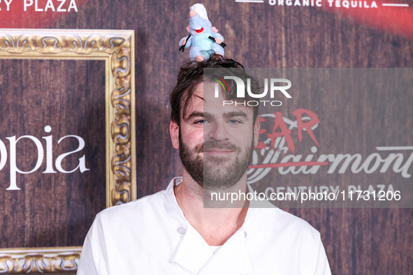 Alex Pall of The Chainsmokers arrives at Darren Dzienciol's Haunted Hotel Halloween Party 2024 presented by UTOPIA and Casa Azul Organic Teq...