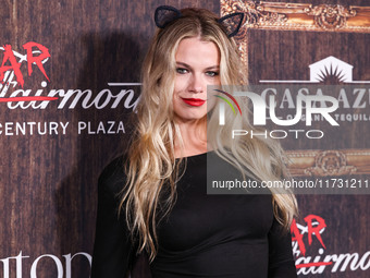 Hailey Clauson arrives at Darren Dzienciol's Haunted Hotel Halloween Party 2024 presented by UTOPIA and Casa Azul Organic Tequila held at th...