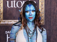 Kayla Richart arrives at Darren Dzienciol's Haunted Hotel Halloween Party 2024 presented by UTOPIA and Casa Azul Organic Tequila held at the...