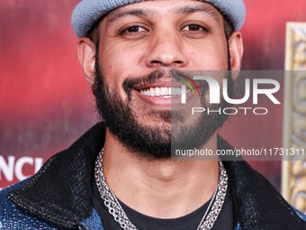 Sarunas J. Jackson arrives at Darren Dzienciol's Haunted Hotel Halloween Party 2024 presented by UTOPIA and Casa Azul Organic Tequila held a...