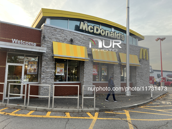 McDonald's Restaurant is in Toronto, Ontario, Canada, on October 30, 2024. 