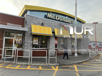 McDonald's Restaurant is in Toronto, Ontario, Canada, on October 30, 2024. (