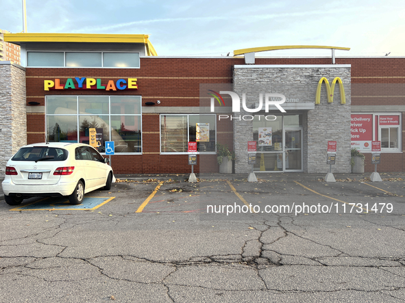 McDonald's Restaurant is in Toronto, Ontario, Canada, on October 30, 2024. 