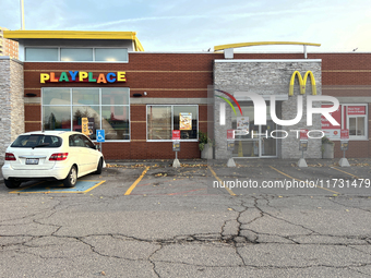 McDonald's Restaurant is in Toronto, Ontario, Canada, on October 30, 2024. (