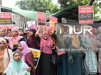 Activists from Humanity Revolution Bangladesh staged a demonstration in Dhaka, Bangladesh, on November 2, 2024, demanding the dissolution of...