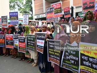 Activists from Humanity Revolution Bangladesh staged a demonstration in Dhaka, Bangladesh, on November 2, 2024, demanding the dissolution of...