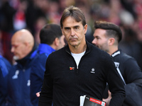 Julen Lopetegui manages West Ham United during the Premier League match between Nottingham Forest and West Ham United at the City Ground in...