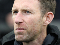 Carlisle United Manager Mike Williamson is present during the FA Cup First Round match between Carlisle United and Wigan Athletic at Brunton...