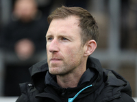 Carlisle United Manager Mike Williamson is present during the FA Cup First Round match between Carlisle United and Wigan Athletic at Brunton...