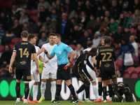 Hayden Hackney is sent off during the Sky Bet Championship match between Middlesbrough and Coventry City at the Riverside Stadium in Middles...