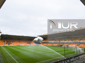 A view of the ground during the Premier League match between Wolverhampton Wanderers and Crystal Palace at Molineux in Wolverhampton, Englan...