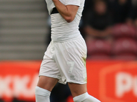 Hayden Hackney leaves the field following his red card during the Sky Bet Championship match between Middlesbrough and Coventry City at the...