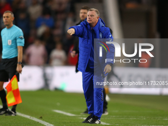 Coventry City Manager Mark Robins is present during the Sky Bet Championship match between Middlesbrough and Coventry City at the Riverside...