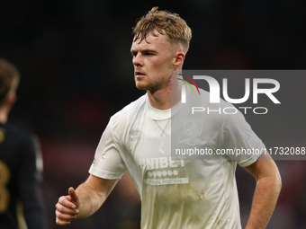 Tommy Conway of Middlesbrough participates in the Sky Bet Championship match between Middlesbrough and Coventry City at the Riverside Stadiu...