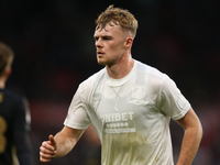 Tommy Conway of Middlesbrough participates in the Sky Bet Championship match between Middlesbrough and Coventry City at the Riverside Stadiu...