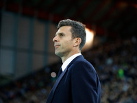 Juventus's head coach Thiago Motta is present during the Italian Serie A Enilive soccer championship football match between Udinese Calcio a...