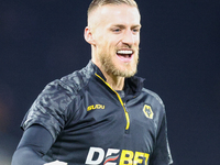 Daniel Bentley of Wolves warms up during the Premier League match between Wolverhampton Wanderers and Crystal Palace at Molineux in Wolverha...