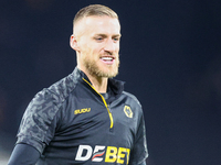 Daniel Bentley of Wolves warms up during the Premier League match between Wolverhampton Wanderers and Crystal Palace at Molineux in Wolverha...