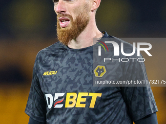 Jose Sa of Wolves participates in the Premier League match between Wolverhampton Wanderers and Crystal Palace at Molineux in Wolverhampton,...