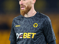 Jose Sa of Wolves participates in the Premier League match between Wolverhampton Wanderers and Crystal Palace at Molineux in Wolverhampton,...