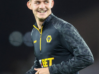 Alfie Pond of Wolves warms up during the Premier League match between Wolverhampton Wanderers and Crystal Palace at Molineux in Wolverhampto...