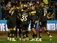 Scott Smith of Wigan Athletic celebrates making it 1-0 during extra time in the FA Cup First Round match between Carlisle United and Wigan A...