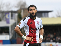 Deon Moore (14 Woking) looks on during the FA Cup First Round match between Woking and Cambridge United at the Kingfield Stadium in Woking,...