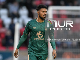 Elias Kachunga (10 Cambridge United) participates in the FA Cup First Round match between Woking and Cambridge United at the Kingfield Stadi...