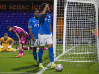 Kyle Wootton #19 of Stockport County F.C. celebrates his goal during the FA Cup First Round match between Stockport County and Forest Green...