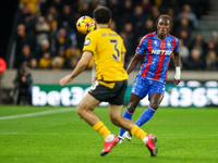 Trevoh Chalobah of Crystal Palace passes forward during the Premier League match between Wolverhampton Wanderers and Crystal Palace at Molin...