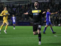 Jonny Smith of Wigan Athletic celebrates making it 2-0 to Wigan during the FA Cup First Round match between Carlisle United and Wigan Athlet...