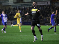 Jonny Smith of Wigan Athletic celebrates making it 2-0 to Wigan during the FA Cup First Round match between Carlisle United and Wigan Athlet...