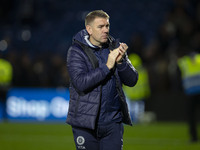 Stockport County manager Dave Challinor applauds at full time during the FA Cup First Round match between Stockport County and Forest Green...