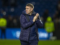 Stockport County manager Dave Challinor applauds at full time during the FA Cup First Round match between Stockport County and Forest Green...