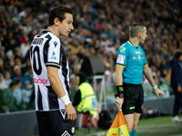 Florian Thauvin of Udinese participates in the Italian Serie A Enilive soccer championship match between Udinese Calcio and Juventus FC at B...