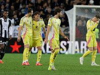 Nicolo Savona of Juventus celebrates after scoring a goal during the Italian Serie A Enilive soccer championship football match between Udin...