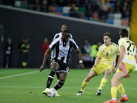 During the Italian Serie A Enilive soccer championship football match between Udinese Calcio and Juventus FC at Bluenergy Stadium in Udine,...