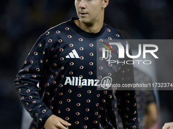 Javier Gil Puche of Juventus plays during the Italian Serie A Enilive soccer championship match between Udinese Calcio and Juventus FC at Bl...