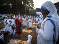 Nuns offer prayers on the grave during the All Souls' Day observation in Guwahati, India, on November 2, 2024. All Souls' Day is a Christian...